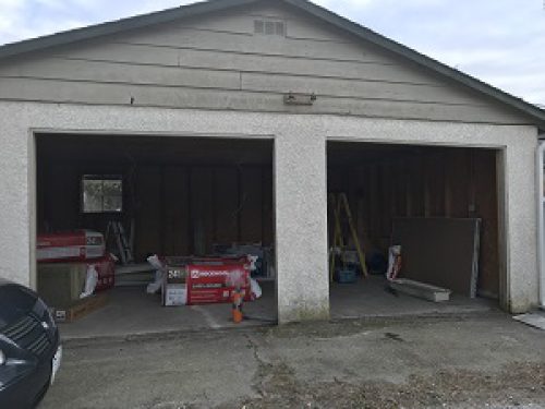 two single garages to a double garage